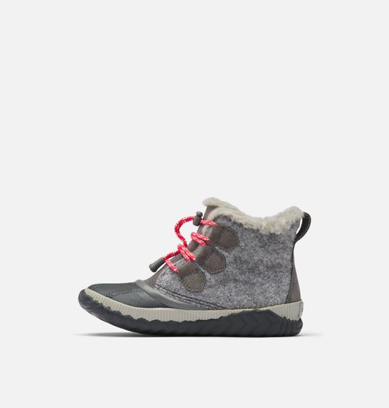 Kids Booties Grey - Sorel Youth Out N About™ Plus - 319-HUPNDX